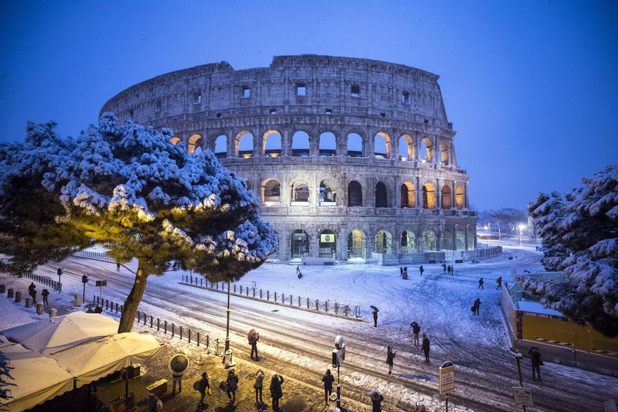 Φωτογραφίες: Η σφοδρότερη χιονόπτωση των τελευταίων 6 ετών στη Ρώμη - Φωτογραφία 4