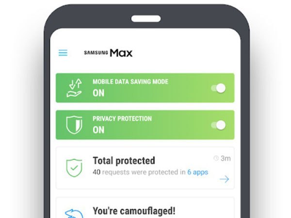 Samsung Max: εφαρμογή VPN με εργαλεία data - Φωτογραφία 1