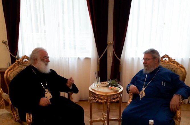 Ο Πατριάρχης Αλεξανδρείας στον Αρχιεπίσκοπο Κύπρου - Φωτογραφία 1