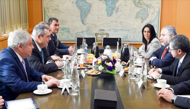 Συνάντηση ΥΕΘΑ Πάνου Καμμένου με τον Υπουργό Άμυνας του Ισραήλ Avigdor Liberman - Φωτογραφία 1