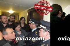 Ματαιώθηκε ο πλειστηριασμός στη Χαλκίδα: Ένταση με Κωνσταντοπούλου και μέλη του «Δεν Πληρώνω» με αστυνομικούς έξω από το γραφείο της συμβολαιογράφου! (ΦΩΤΟ & ΒΙΝΤΕΟ)