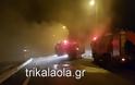 Πύρινη κόλαση: Φορτηγό λαμπάδιασε στην Ε.Ο. Λάρισας-Τρικάλων [photos+video]