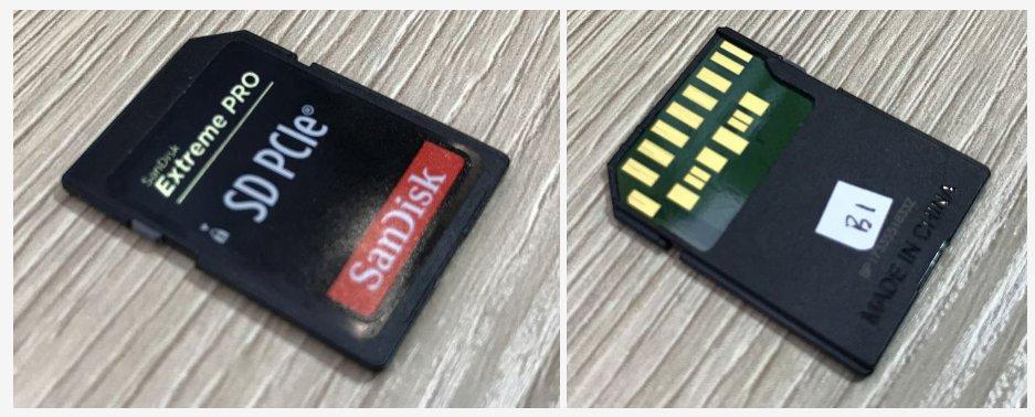 Κάρτα μνήμης Secure Digital (SD) με PCIe x1 interface - Φωτογραφία 1