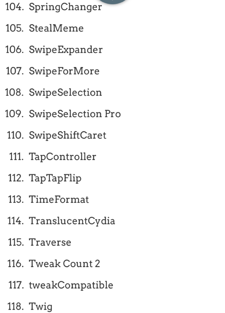 Κατάλογος των συμβατών Cydia Tweaks για το jailbreak του ios 11 - Φωτογραφία 9
