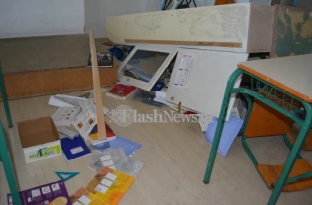 Χανιά: Βανδαλισμοί σε γυμνάσιο που διδάσκουν αλβανικά - Φωτογραφία 1