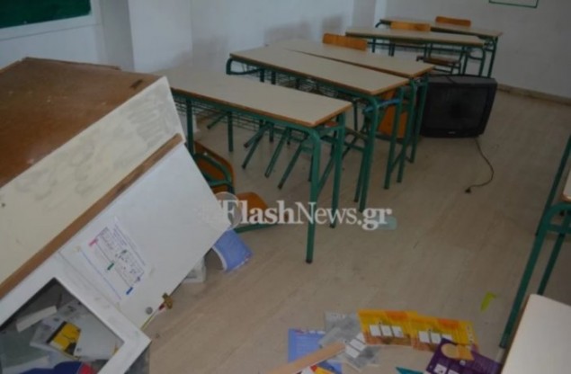 Χανιά: Βανδαλισμοί σε γυμνάσιο που διδάσκουν αλβανικά - Φωτογραφία 3