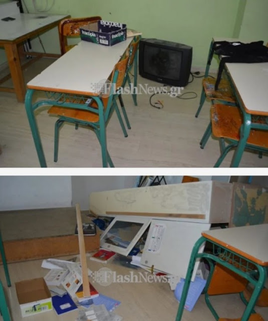 Χανιά: Βανδαλισμοί σε γυμνάσιο που διδάσκουν αλβανικά - Φωτογραφία 4