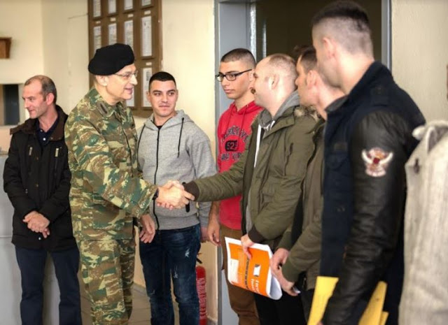 Επίσκεψη Αρχηγού ΓΕΣ σε Σημεία Υποδοχής Οπλιτών Θητείας στην Περιοχή Ευθύνης του Γ΄ Σώματος Στρατού - Φωτογραφία 1