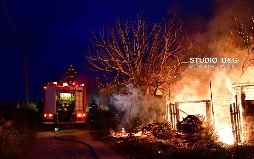 Πυρκαγιά σε χωματερή σκουπιδιών και σε ποιμνιοστάσιο στο Αργός [photos] - Φωτογραφία 4