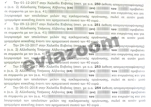 Χαλκίδα: Αρχιτέκτονας και οδοντίατρος εμπλέκονται στο κύκλωμα κοκαϊνης - Τι κατέγραψαν οι συνομιλίες! (ΕΓΓΡΑΦΑ) - Φωτογραφία 2