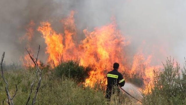 Πυροσβέστες με αναπνευστικά προβλήματα από πυρκαγιά στη Μάνη - Φωτογραφία 1