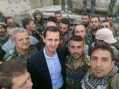 Ο Άσαντ επισκέφθηκε θέσεις του στρατού στην Ανατολική Γούτα - Φωτογραφία 3