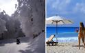 Έρχεται τρελός καιρός με χιόνια στη Μακεδονία και «καύσωνα» στην Κρήτη - Φωτογραφία 1