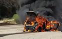 Γαβρολίμνη Ναυπακτίας: Κάηκε αυτοκίνητο στην Ιόνια Oδό (ΔΕΙΤΕ ΒΙΝΤΕΟ)
