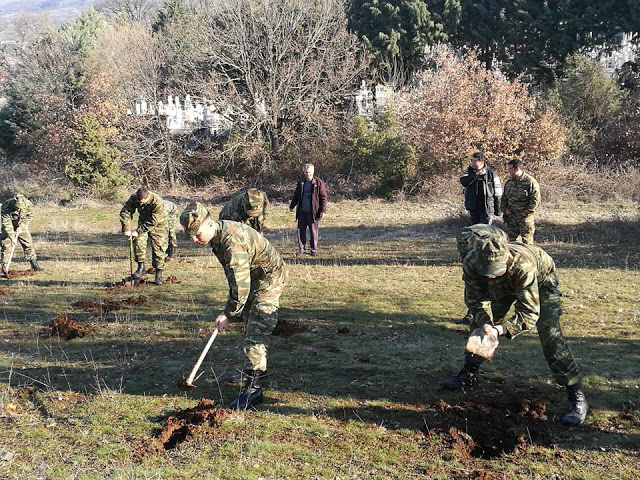 Καστοριά: Δενδροφύτευση με τη συμμετοχή του 15ου ΣΠ - Φωτογραφία 2