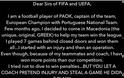 Η επιστολή του Βϊερίνια στην FIFA και την UEFA για την ποινή του ΠΑΟΚ που λέει την αλήθεια. Αυτός είναι πραγματικός Αρχηγός - Φωτογραφία 2