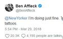 Ο Ben Affleck σπάει επιτέλους τη σιωπή του και σχολιάζει το περίφημο τατουάζ του - Φωτογραφία 2