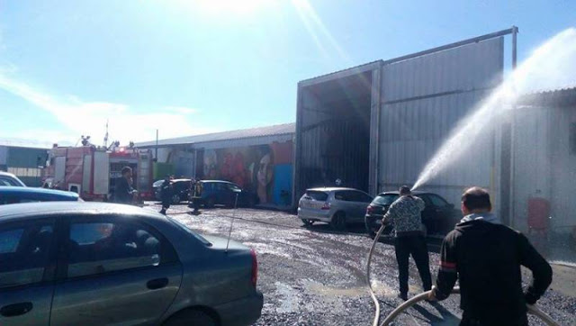 Άσκηση πυροσβεστικής στις εγκαταστάσεις εταιρείας στη Μεσσήνη - Φωτογραφία 1