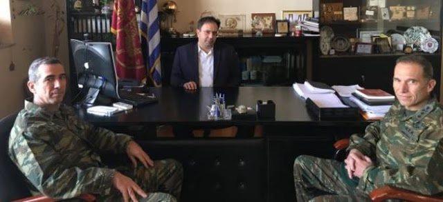 Συνάντηση Δημάρχου Βέροιας με το νέο Διοικητή της 1ης Μεραρχίας Πεζικού Υποστράτηγο Πέτρο Δεμέστιχα - Φωτογραφία 1