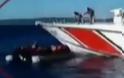 Νέο βίντεο: Η στιγμή που τουρκική ακταιωρός παρενοχλεί σκάφος του λιμενικού στη Χίο