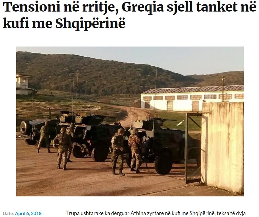 Τρόμος στην Αλβανία: «Η Ελλάδα φέρνει στρατό και τανκς στα σύνορα» – «Λύσσαξαν» και οι Τούρκοι: «Επικίνδυνες κινήσεις, οι Ελληνες μετακινούν 7 χιλιάδες στρατιώτες» - Φωτογραφία 2