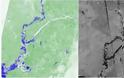 Δορυφορικές φωτογραφίες από τις καταστροφικές πλημμύρες στον Έβρο