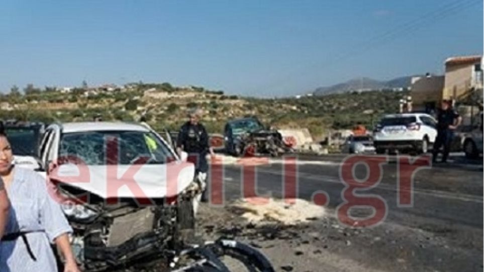Κρήτη: Τροχαίο με έξι τραυματίες - Ανάμεσά τους δύο παιδιά - Φωτογραφία 1