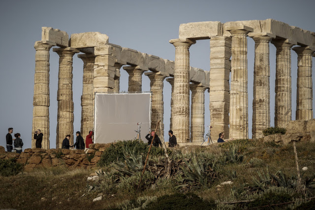 Καρέ καρέ τα γυρίσματα του BBC στο Σούνιο - Έπιασαν δουλειά από το ξημέρωμα - Φωτογραφία 4