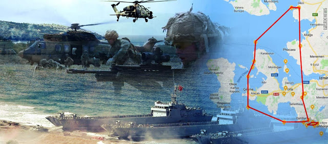 Υπερσυγκέντρωση τουρκικών ναυτικών και στρατιωτικών δυνάμεων απέναντι από τη Χίο - Φωτογραφία 1