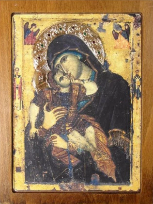Η Θαυματουργή εικόνα της Παναγίας της Γλυκοφιλούσης της Ιεράς Μονής Φιλοθέου - Φωτογραφία 1