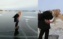 Συγκινητικό: 76χρονη στη Σιβηρία κάνει καθημερινά πατινάζ πάνω στο πάγο σε για να ταΐζει ζώα - Φωτογραφία 1