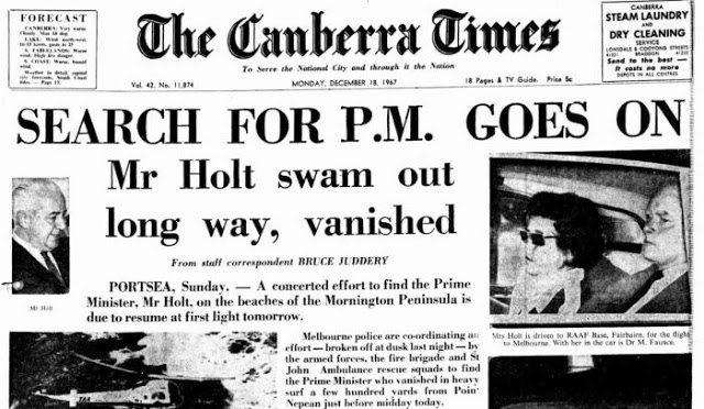Το αληθινό ανατριχιαστικό «Lost»: Ο πρωθυπουργός που πήγε για μπάνιο και… εξαφανίστηκε - Φωτογραφία 4