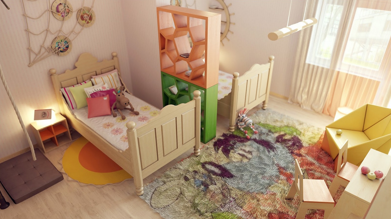 Δωμάτιο για δύο παιδιά: 10 πρακτικές ιδέες οργάνωσης - Φωτογραφία 18