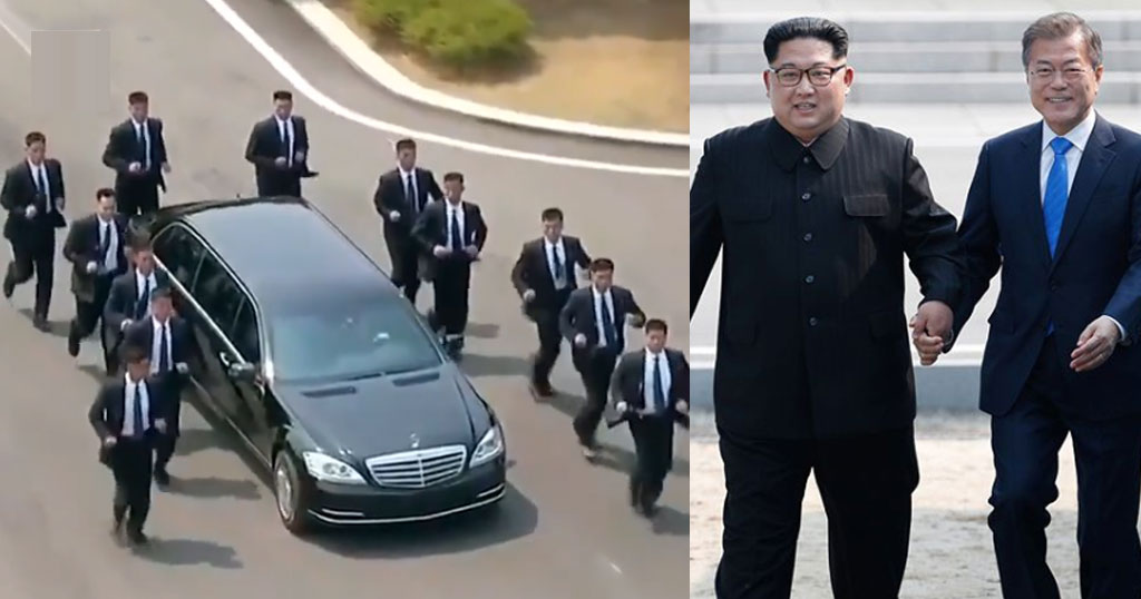 Όχι, δεν μπορεί να το είδαμε αυτό: Ο Κιμ Γιονγκ Ουν έβαλε 12 σωματοφύλακες να τρέχουν γύρω από το αυτοκίνητό του - Φωτογραφία 1