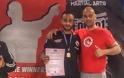 Χρυσός ο Αστυνομικός Μιχάλης Κεσίδης στο πανελλήνιο κύπελλο KickBoxing