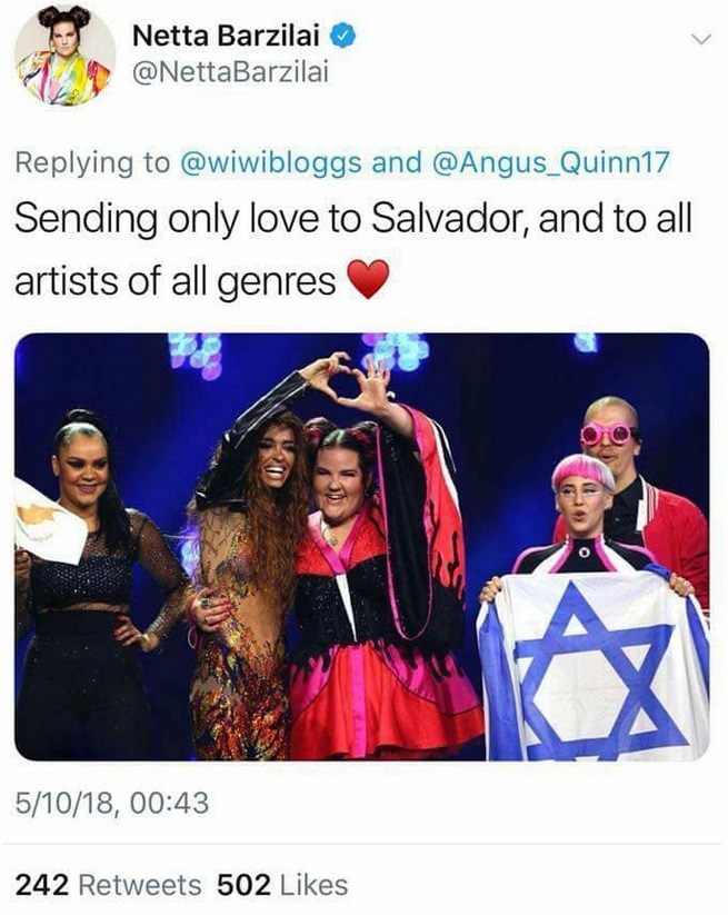 Salvador για το τραγούδι του Ισραήλ ''Eνα απαίσιο τραγούδι ξεπετάχτηκε'. H απάντηση της Netta - Φωτογραφία 5