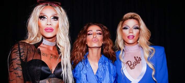 Η Φουρέιρα σε πάρτι με δύο διάσημες drag queens - Φωτογραφία 1