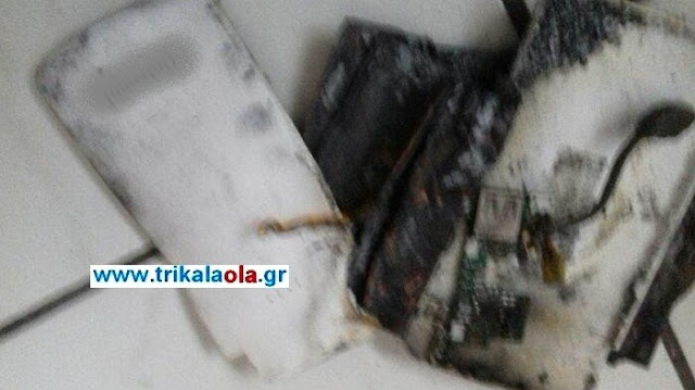 Απίστευτο: Ανατινάχτηκε και πήρε φωτιά συσκευή Power Bank στα Τρίκαλα - Σοκάρουν οι εικόνες - Φωτογραφία 3