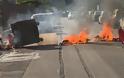 Ένταση στο ΟΑΚΑ: Κάηκε αυτοκίνητο και έγιναν συμπλοκές μεταξύ οπαδών