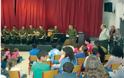 Η Στρατιωτική Μπάντα της 9ης Μ/Π Ταξιαρχίας «Ανδριανούπολη» στο Ειδικό Δημοτικό Σχολείο Καστοριάς