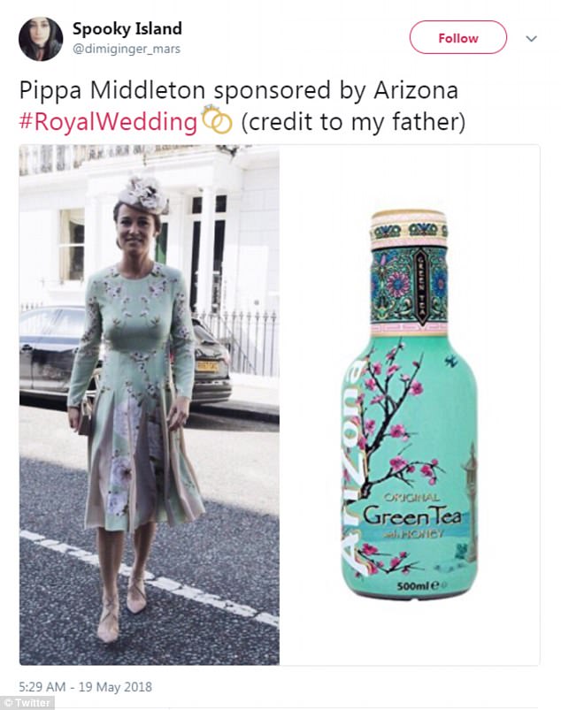 Το Twitter κλαίει με το ντύσιμο της Πίπα Μίντλετον στο γάμο -Ιδια με το μπουκάλι γνωστού τσαγιού - Φωτογραφία 2