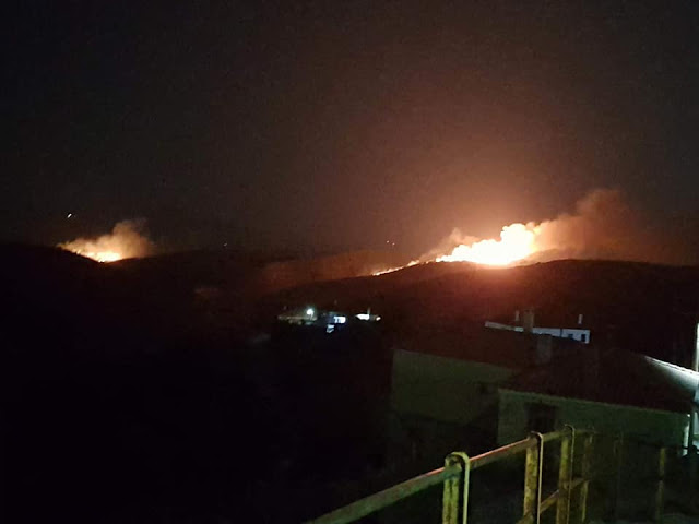 Εύβοια: Διπλή φωτιά κοντά σε χωριά του Δήμου Κύμης - Αλιβερίου! Στο «πόδι» οι κάτοικοι! (ΒΙΝΤΕΟ) - Φωτογραφία 1