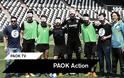 PAOK Action: Μάθημα εθελοντισμού και προώθηση της ενέργειας Α ball for all από τους νεαρούς ποδοσφαιριστές [photos]