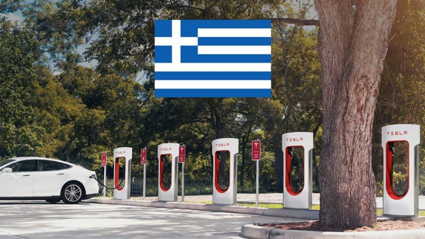 5 Tesla Supercharger σταθμούς στην Ελλάδα - Φωτογραφία 1