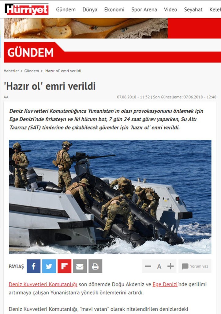 ΕΚΤΑΚΤΟ! Στήνει πολεμικό σκηνικό η Αγκυρα – Το Τουρκικό ΠΝ θέτει σε επιφυλακή πολεμικά πλοία στο Αιγαίο – Σε ετοιμότητα και η μονάδα SAT - Φωτογραφία 2