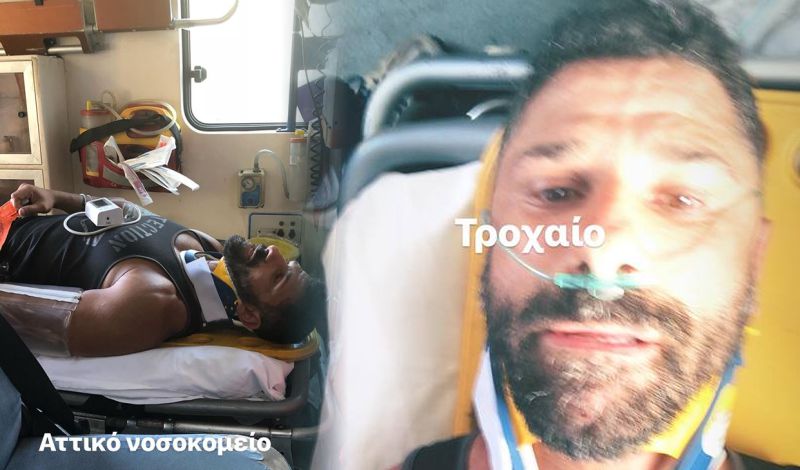 Ταξιτζής χτύπησε και εγκατέλειψε τραυματισμένο τον ηθοποιό Δημήτρη Καμπόλη στο Ικόνιο Περάματος [photos] - Φωτογραφία 1