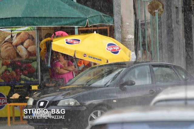 Έντονη βροχόπτωση με μικρή χαλαζόπτωση στην πόλη του Ναυπλίου... [photos] - Φωτογραφία 3