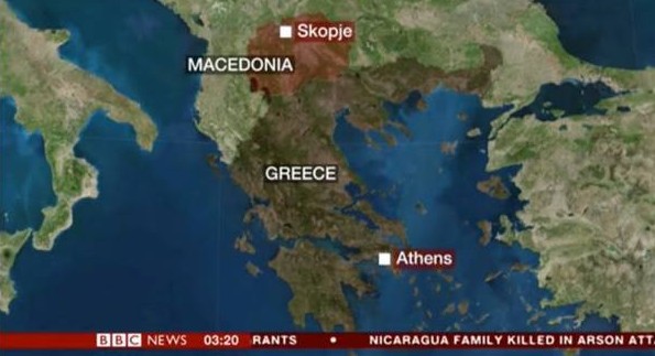 Το BBC άλλαξε ήδη την ονομασία των Σκοπίων (χάρτης) - Φωτογραφία 2