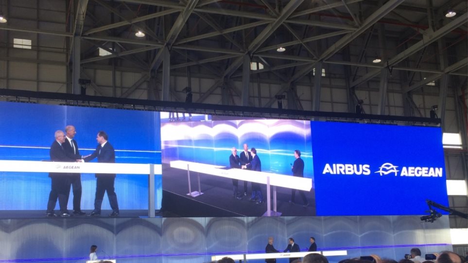 Aegean: Υπεγράφη η συμφωνία-μαμούθ για την παραγγελία έως 42 αεροσκαφών από την Airbus - Φωτογραφία 1