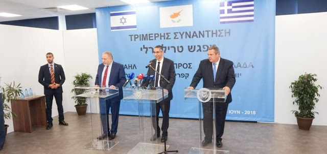 Δήλωση ΥΕΘΑ Πάνου Καμμένου μετά την ολοκλήρωση της 2ης τριμερούς συνάντησης των Υπουργών Άμυνας Ελλάδας, Κύπρου και Ισραήλ στην Κύπρο - Φωτογραφία 10